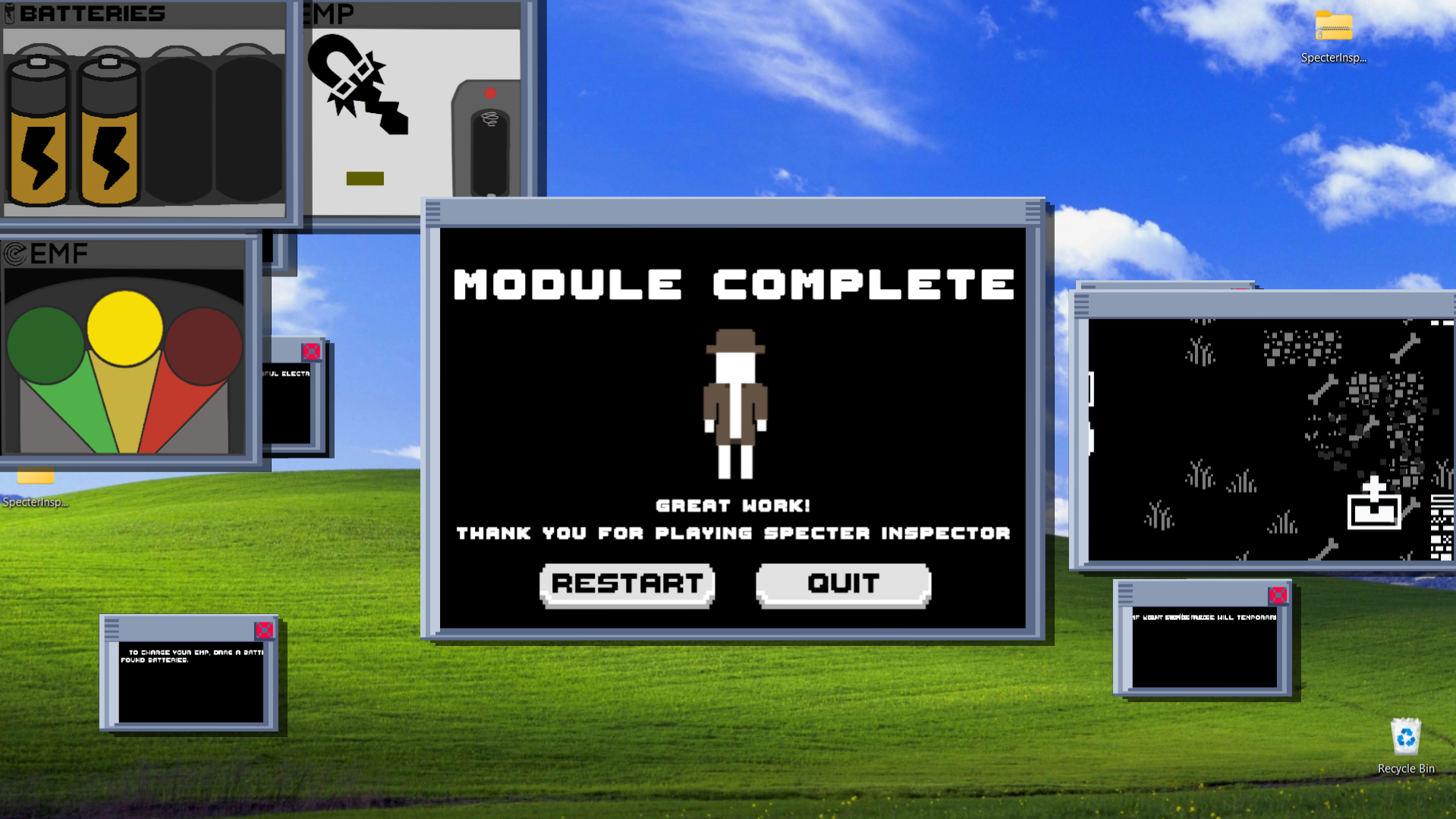 Win state for Specter Inspector